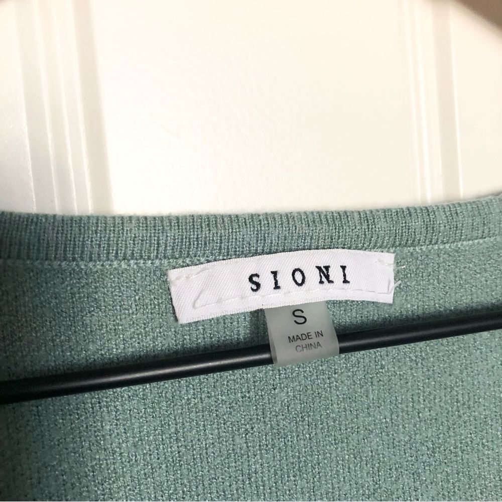 Sioni Sage Green Knit Tank Top - Picture 3 of 4